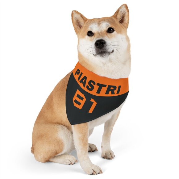 Oscar Piastri Dog Bandana - Formula 1 Dog Collar - Picture 10 of 10